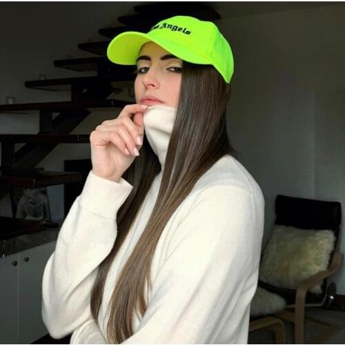 Palm Angels Embroidered Dome Cotton Breathable Adjustable Duck Tongue Sun Hats Men Women Same Style 777415646540