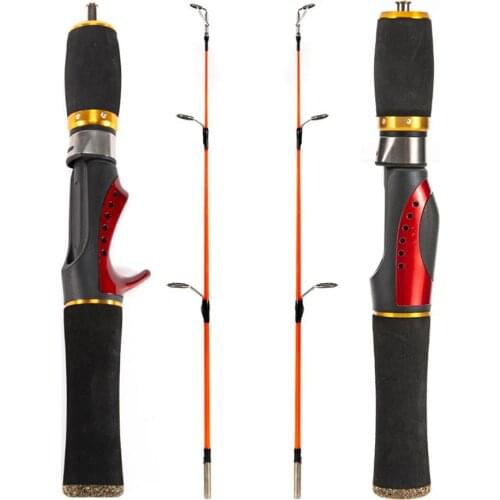 52cm Fishing Pole Double-section Glass Fiber Reinforced Plastics Ice Fishing Rods Lotus Interface Rod Fishing Accessories