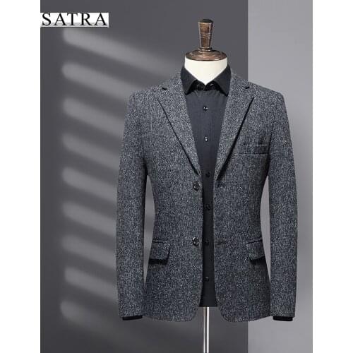 SATRA 2021 new arrival high quality Business casual solid men,mens suits casual jackets