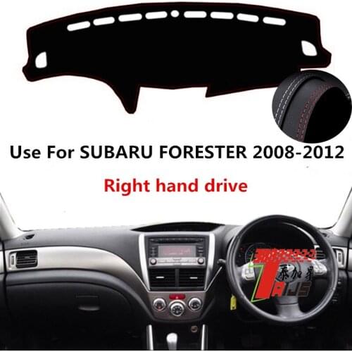 TAIJS Factory Anti UV Protective Leather Car Dashboard Cover For Subaru Forester 2008 2009 2010 2011 2012 Right hand drive