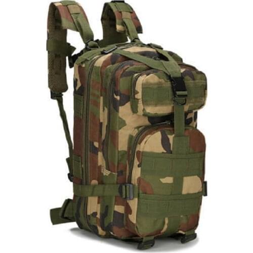 Tactical Bags30L 3P Camp Hiking Hunting Military Rucksack Tactical Camo Backpack Trekking Bag