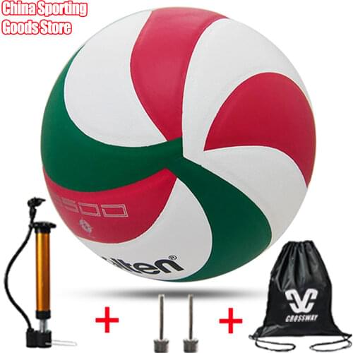 New style non-embossed volleyball, vsm5500, size 5, high quality, outdoor sports, training, free air pump + needle + bag