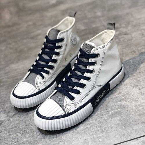 Spring New High-top Canvas Women Shoes 2021 Classic Students Outdoor High Quality Increase The Platform Ladies Casual Sneakers