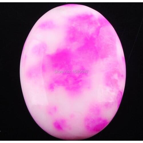 Natural Jades Gem Stone Oval Cabochon CAB No Hole Jewelry 30x40x8MM 1PCS QU3147