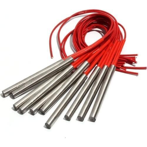 10PCS 12mm 140~160mm 201SUS Cylindrical Cartridge Heater 420W/430W/450W/460W/480W Electric Heating Tube Element