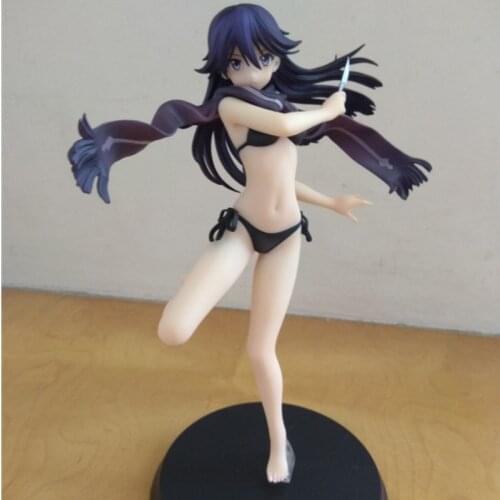 20CM Japanese Anime 1/8 Vividred Opreation Kuroki Rei Swimwear PVC Genuine Boxed Figures Collectible Model Toy