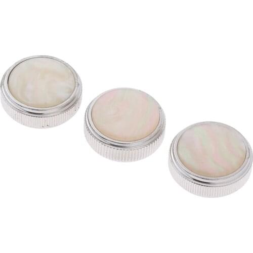 3x Zinc Alloy Finger Key Buttons For Euphonium Brass Wind Replacement 1.9cm