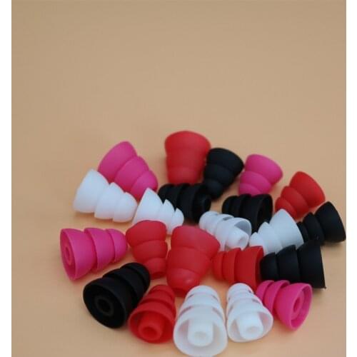 Promotions 4 Color , 3 Sizes (S M L ) Three Layer Silicone In-Ear Earphone Earbuds Headset Eartips Earplug Ear pads Headphone