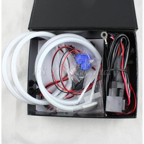 Angel Eyes 4*131mm 3014 SMD LED Angel Eyes for BMW E39 E46 E38 E36 Projector Led Headlight Halo Ring Kit White for Bmw E39 E46