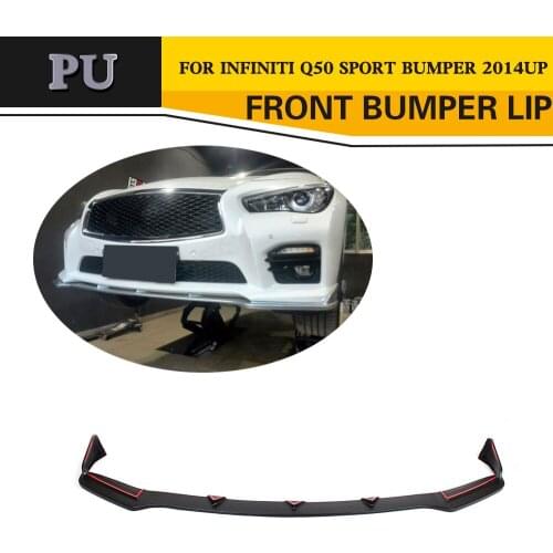 Car-Styling PU Primer Auto Front Lip for Infiniti Q50 Sport Sedan 4-Door 2014-2016