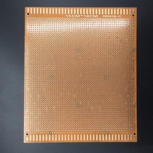 Free shipping 5pc pcb single side 15*18CM printed Circuit board bakelite pcb Universal board test board DIY