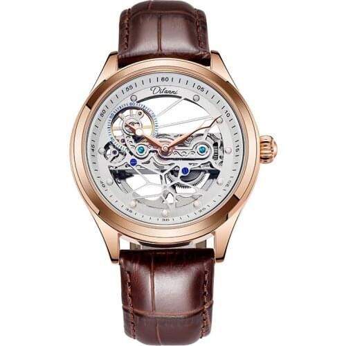 1963 Watch Pilot 40mm Fully Automatic Mechanical Double-Sided Hollow SportS Perspective Brand Tough Guy Style Air Force Watches