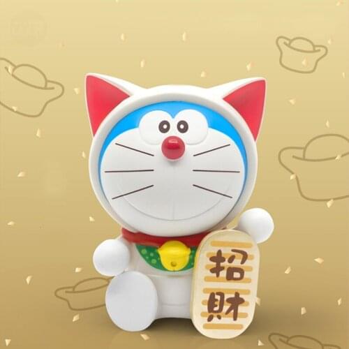Doraemon Blind Box Toys Cat Lucky More Cartoon Anime Action Figure Random Surprise PVC Model Gift Decor Birthday 8Pcs/Set