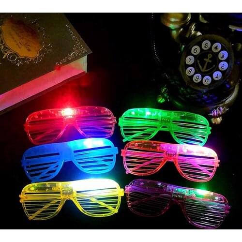 Flashing Led Glasses Luminous Light Glow Blinking Eye Wear 2021 New Year Gift