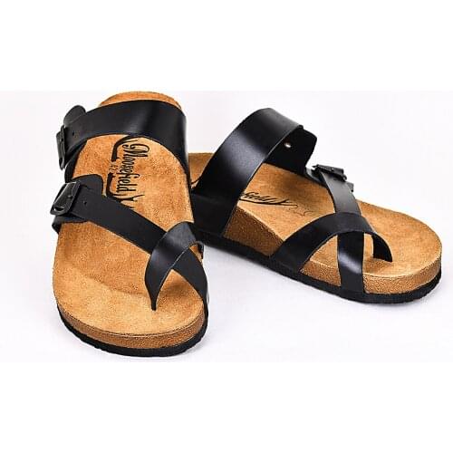 Moosefield Genuine leather 2021 new fashion summer Men flip-flops non-slip orthopedic eva sole 40-45 size slippers