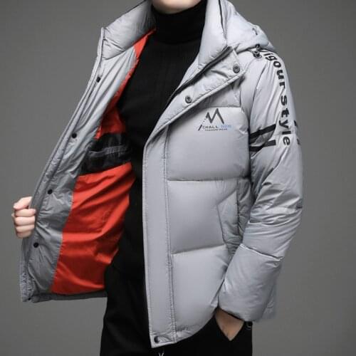 2021 New Mens fashion high-end thick warm down jacket Winter printed hooded parka coat for men Multi-color options