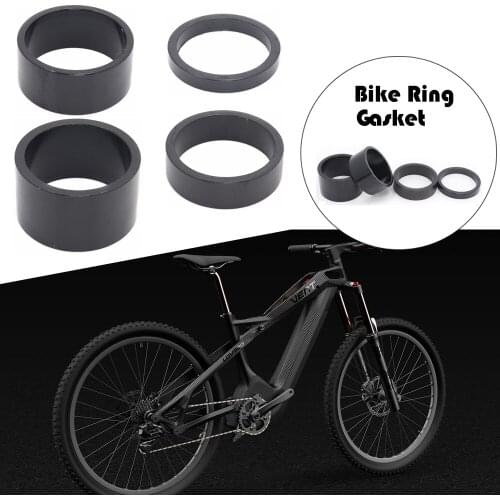 4PCS Aluminum Bike Gasket Headset Washer 5/10/15/20mm MTB 28.6 Front Fork Washer Bike Stem Handlebar Spacers Ring Gasket