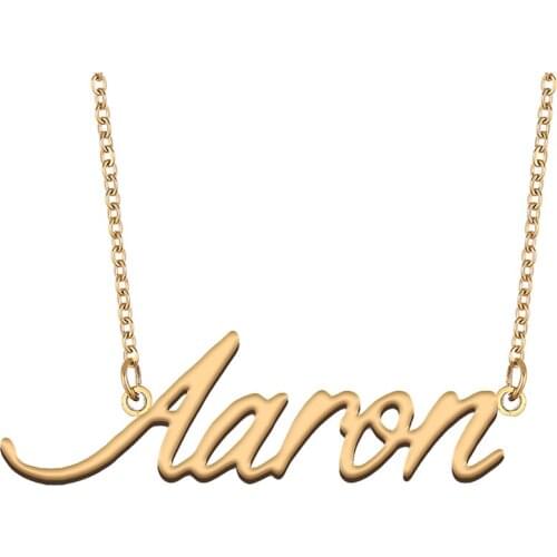 Aaron Name Necklace for Aaron Family Best Friends Birthday Christmas Wedding Gift Jewelry Present Anniversary