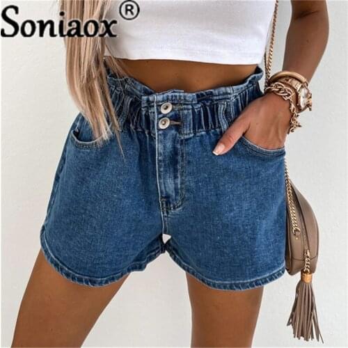 Женские завышенные шорты Soniaox China At AliExpress