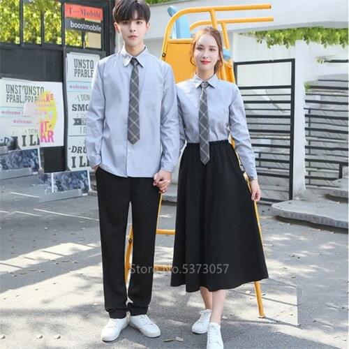 High School Uniform Men Japanese Style Class Sailor Women Korean Fashion Clothing Kawaii Skirts for Girl Anime Cosplay Team Plus