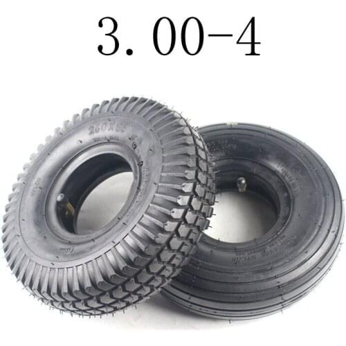 High Performance 3.00-4 Electric Scooter Inner Tube and Out Tire Witn Good Quality Fits for Gas Scooter Bike Motorcycle