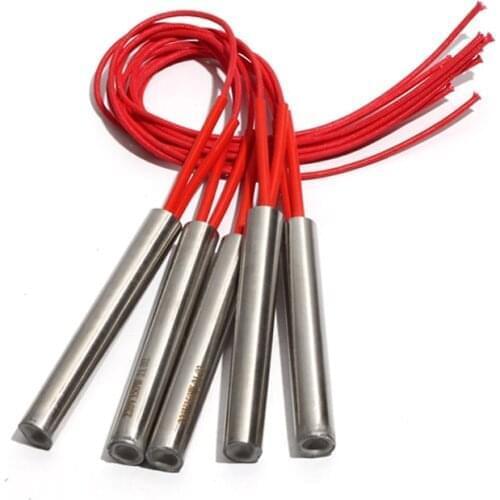 10PCS 12.5mm 80~95mm 201SUS Cylindrical Single Head Dual Cartridge Heater 250W/260W/280W/290W Mould Heating Element