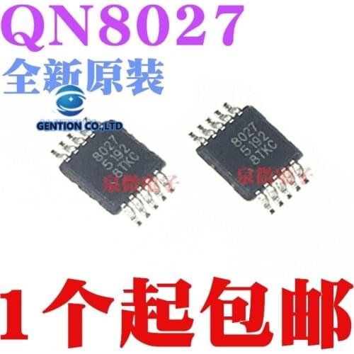 10PCS Chip MSOP10 QN8027 FM 8027 launch in stock 100% new and original
