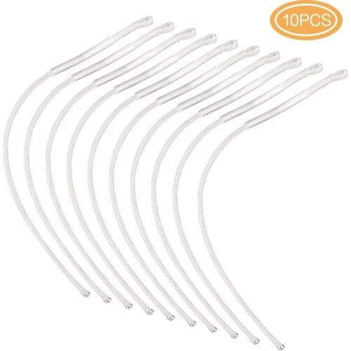 Fishing Line 10Pcs Braided Loop Connector 20LB / 30LB / 50LB Nylon Braided Fly Fishing Line with Loop End Fishing Accessories