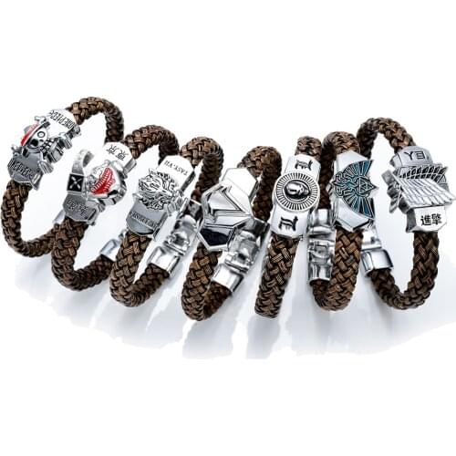 16 Style Game Anime Bracelets Tokyo Ghouls One Piece King Zelda Legend Handmade Bracelet Of Game Fans Cosplay Holder Gifts