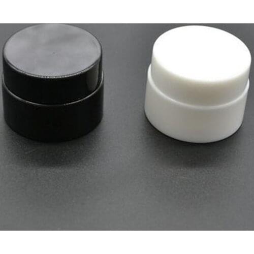 5g Plastic Cosmetic Jar Black/White Lotion Continer Refillable Jar Eyecream Box 50pcs/Los Wholesale High Grade Bottle