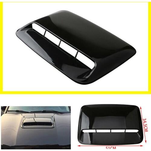 Accessories Hood Scoop Cover Air Flow Intake Car Vent Decorative GLOSS BLACK Parts