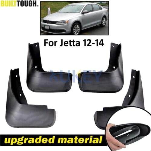 Set Mud Flaps For VW Jetta Mk6 A6 2011 2012 2013 2014 Vento Sedan Mudflaps Splash Guards Front Rear Mud Flap Mudguards Fender