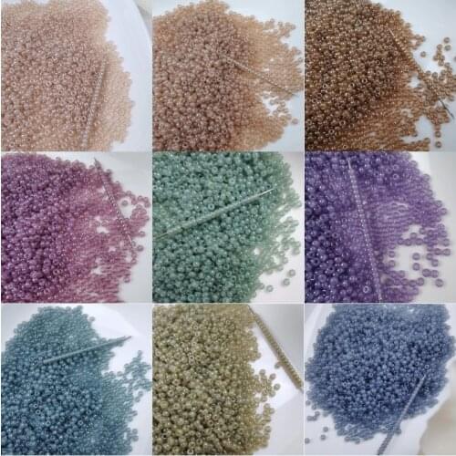 1100Pcs 11/0 Miyuki Imitation Jade Beads 2mm Japan Ice Glass Seed Beads For DIY Jewelry Making Women Hand Embroidery Material
