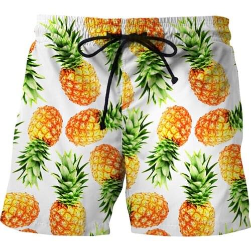 Ananas Quick Dry Summer Mens Siwmwear Mens Beach Board Shorts Briefs For Men Swim Trunks Swim Shorts Beach Wear