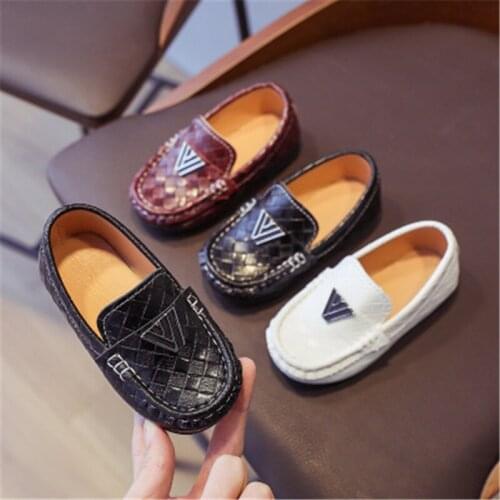 Childrens Flats Boy Casual Shoes Summer Kids Shoes for Spring PU Leather Casual Sports shoes Comfortable Kids Flats