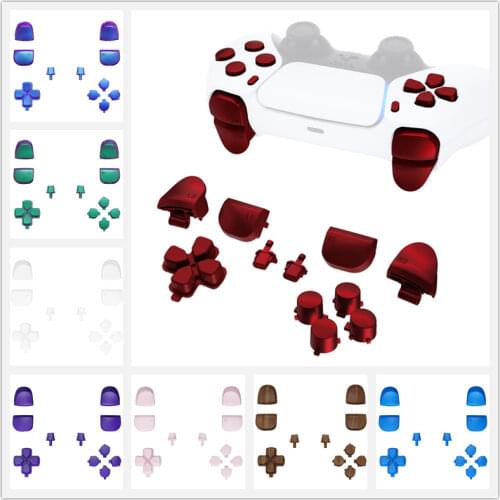 EXtremeRate Replacement D-pad R1 L1 R2 L2 Triggers Share Options Full Set Face Buttons Repair Kits with Tool for PS5 Controller