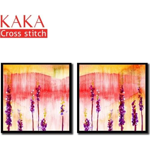 Cross stitch kits,Embroidery needlework sets with printed pattern,11CT-canvas for Home Decor Painting,Flowers Full NCKF046