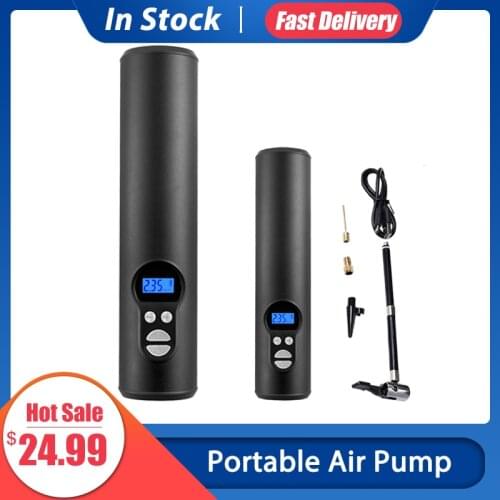 12v Air Compressor Car Tyre Inflator Air Compressor Mini Tire Inflator Handheld Air Pump For Car Bicycles Tires Balls Swimming