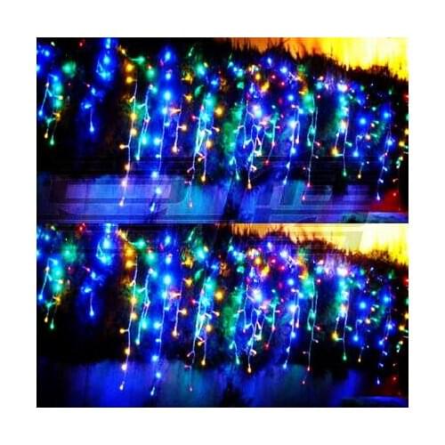 New Year! 8x0.65m LED Cristmas Lights Outdoor Decorations Curtain LED String Light Garland Led Christmas Natal Luces De Navidad