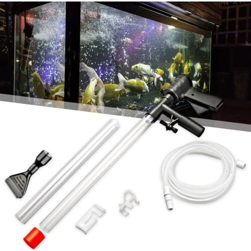 Aquarium Gravel Cleaner Fish Tank Water Changer Sand Washer Vacuum Siphon Operated Gravel Cleaner