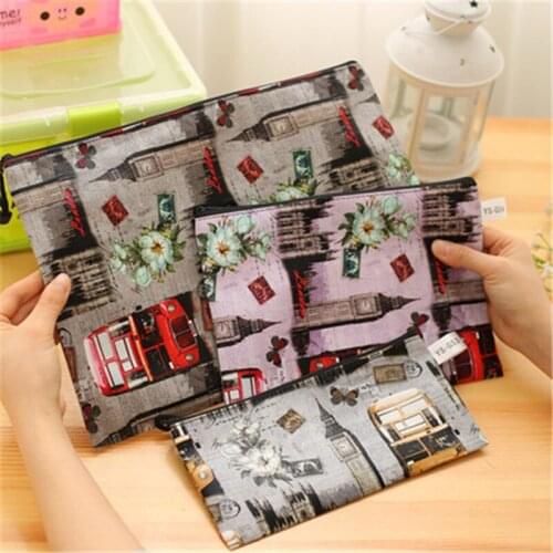 DC Office document bag, European and American Wind creative leather material bill zipper bag wholesale Teaching equipment stude