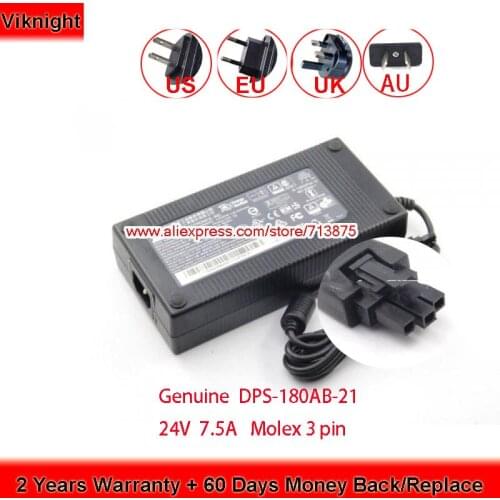 Genuine Delta DPS-180AB-21 3AA0084000 24V 7.5A AC Adapter for TCxWave Model 6140-x4x & 6140x5x Families 3AC00544000