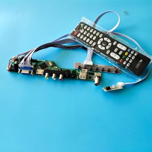 Kit for B173RW01 V5 Screen panel Controller board driver TV AV LCD LED 17.3" HDMI USB 40pin LVDS remote VGA 1600X900