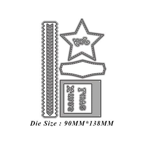 JMCRAFT Love Christmas Metal Cutting Dies for DIY Scrapbook Handmade Paper Craft Metal steel Template Merry Christmas Dies