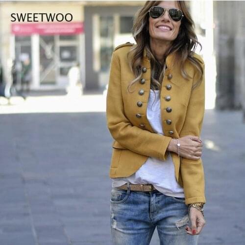 SWEETWOO Women's Military Jackets
