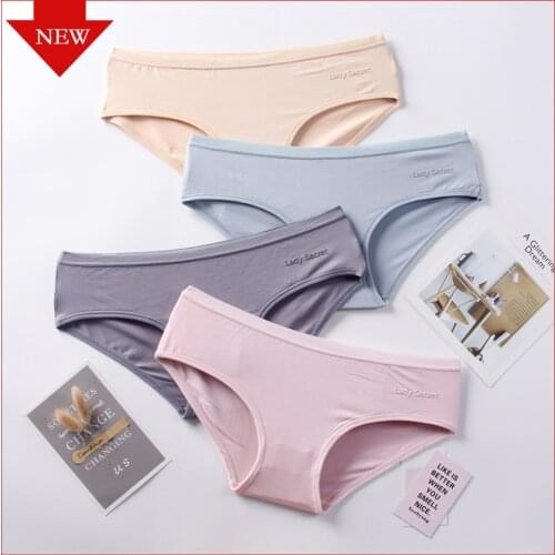 Cotton Panty Lady Secret Letter Underwear Women Seamless Panties Comfort Sexy Female Briefs Lady Intiamtes Plus Size Tangas