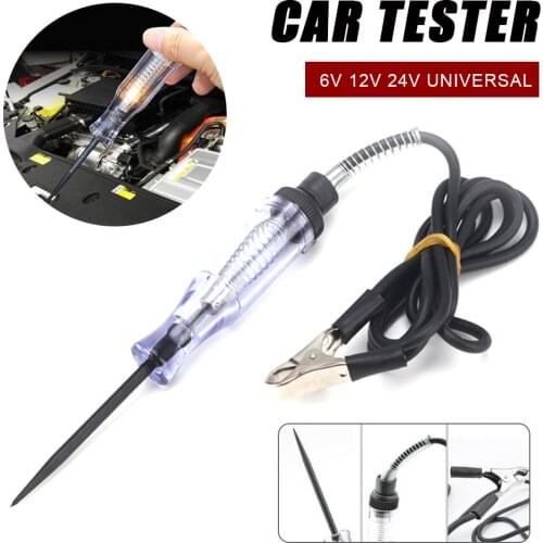 Universal Auto Car Truck Motorcycle Circuit Voltage Tester Test Pen DC 6V-24V Electrical Automotive Tester Pen Detector Dropship
