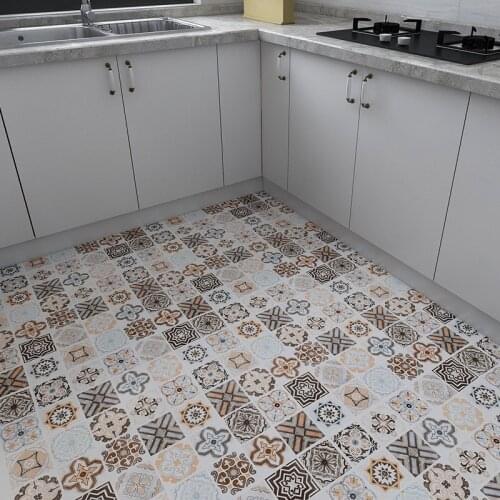 Bathroom Tile Waterproof And Wear-Resistant Stickers Toilet Cement Floor Self-Adhesive Wall Stickers Bathroom Non-Slip Decorativ