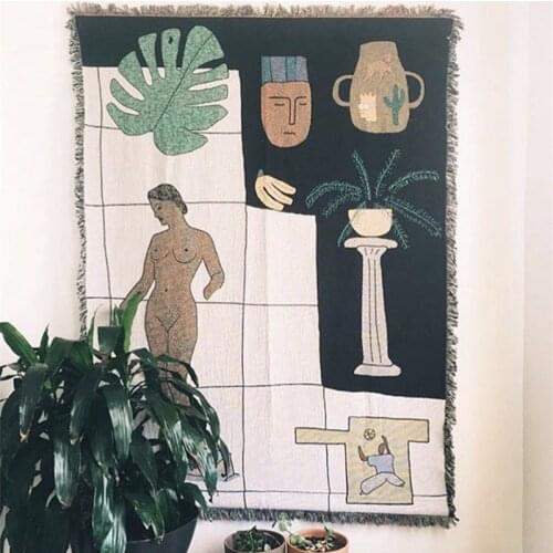 Jamaican Art Throw Blanket Slipcover Cobertor Sofa Cover Free-spirited Blankets For Beds Multifunction Decorations For Home