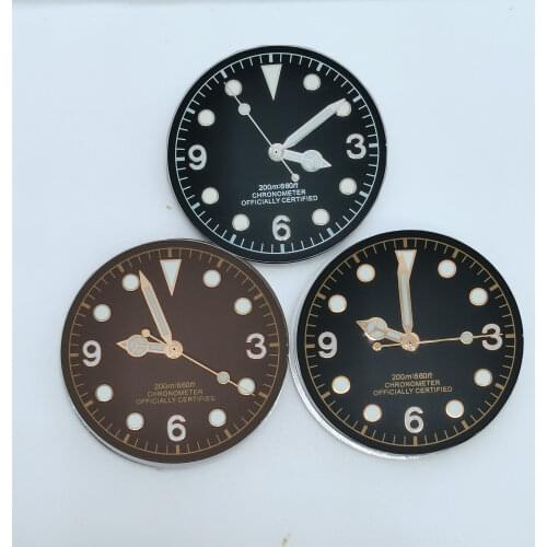 Watch Accessories 30.5MM Green Luminous Dial Add Hands Fit Eta 2836/2824/2892 Miyota8215 NH35 Mingzhu2813 Automatic Movement